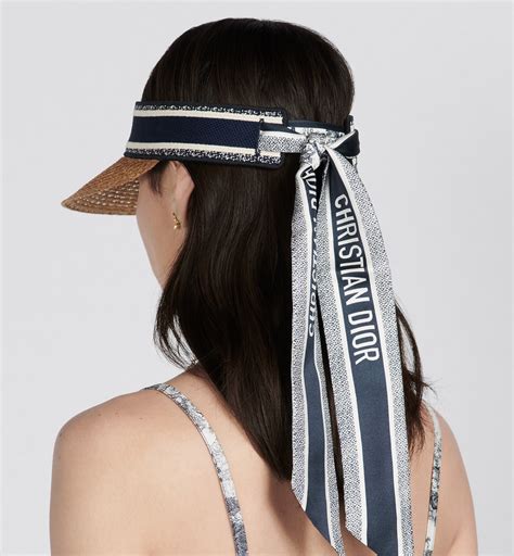 dior visor straw